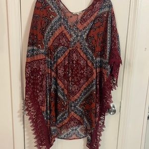 Charlotte Russe Boho Kaftan tunic